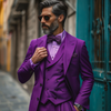 Regal Elegance: The Purple Suit for Men