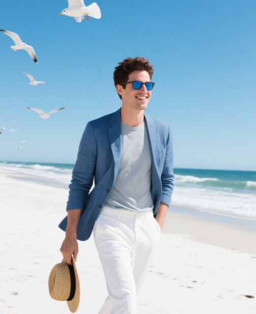 The Summer Navy Suit: A Classic with Seasonal Ease