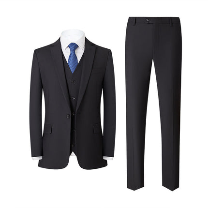 Men's Slim Fit Business Casual Suits Set 3-Piece