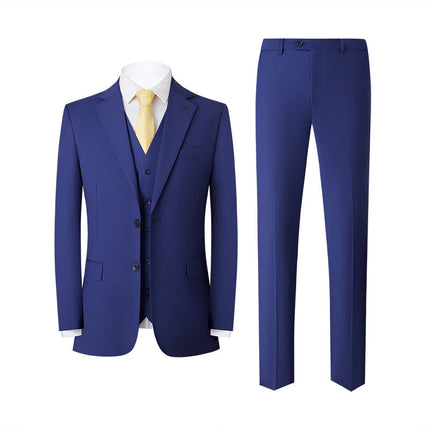 Men's Slim Fit Business Casual Suits Set 3-Piece