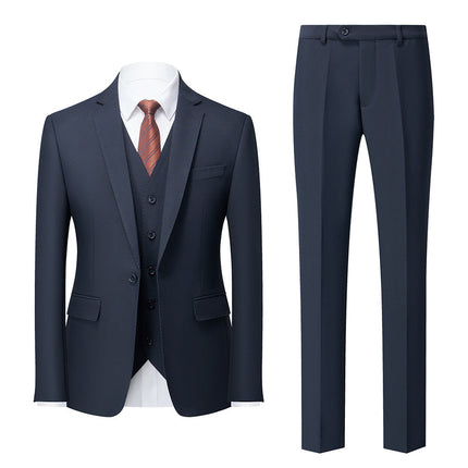 Men's Suit Slim Fit Business Groom Wedding Casual 3-Piece Suit