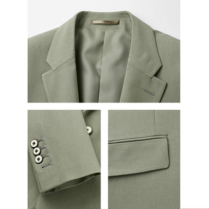 Men's Suit 3 Piece Sage Green Notch Lapel Tuxedo