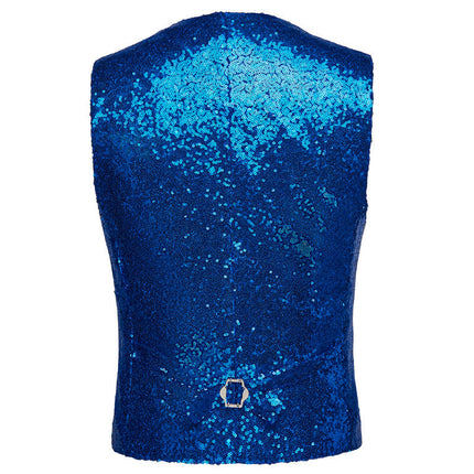 Men's Sequin Fashion Vest Blue Vest sweetearing  Tuxedos, Formalwear, Wedding suits, Business suits, Slim-fit suits, Classic suits, Black-tie attire, Dinner jackets, Prom suits