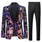 Purple Blazer + Black Pant