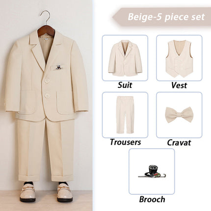 5 Pieces Boy Suit for Wedding Prom Party Sweetearing