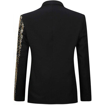 Men's Ripple Embroidery Sequin Blazer Sequin Jackets sweetearing  Tuxedos, Formalwear, Wedding suits, Business suits, Slim-fit suits, Classic suits, Black-tie attire, Dinner jackets, Prom suits