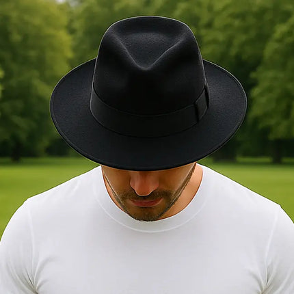 Classic Handmade Panama Hat Black Band Replica