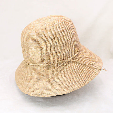 Foldable Straw Hat For Women Sun Protection and Beach Vacation Korean Style Boho Holiday Travel