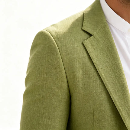 Men’s Linen Tailored Two Piece Wedding Suit By Sweetearing