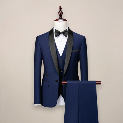 Men’s 3 Piece Slim Fit Tuxedo Tailored Sophistication for Formal Occasions