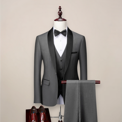 Men’s 3 Piece Slim Fit Tuxedo Tailored Sophistication for Formal Occasions