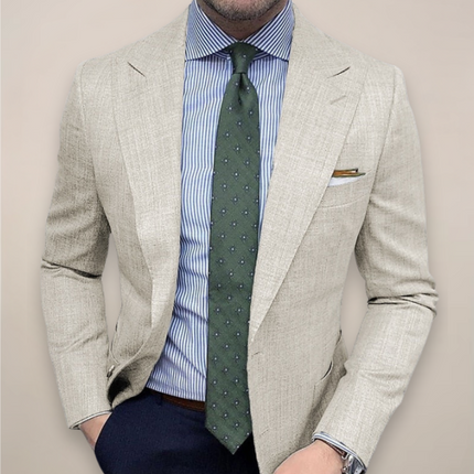 Men’s Tailored Blazer Smart Lightweight Jacket for Everyday Work or Dinner