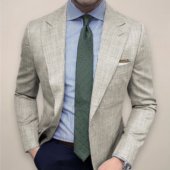 Men’s Tailored Blazer Smart Lightweight Jacket for Everyday Work or Dinner
