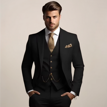 Men’s Three Piece Slim Fit Suit Wedding Tuxedo