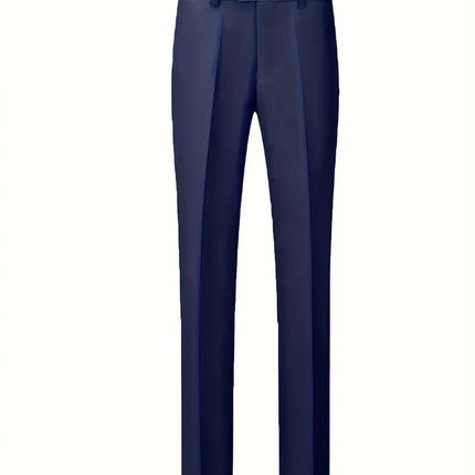 Men’s Three Piece Tuxedo Suit Dark Contrast Formal Wear