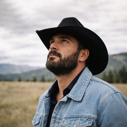 Rip Wheeler Cowboy Hat Cattleman Black Hat