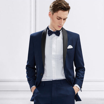 Formal 2 pieces Men’s Suit Shaw Lapel Tuxedo Christmas party Christmas Prom Party graduation party Graduation suit