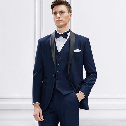 Formal 2 pieces Men’s Suit Shaw Lapel Tuxedo