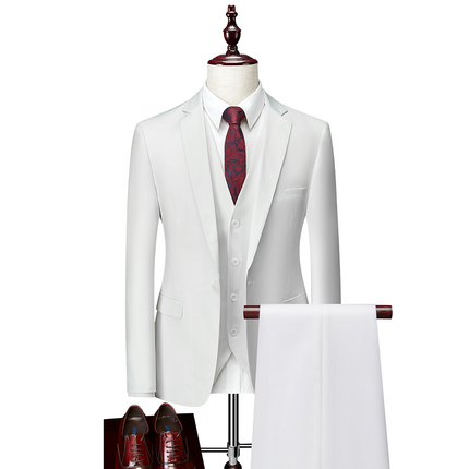 white suit, white men's suit, white wedding suit, black suit, black men's suit, black wedding suit,