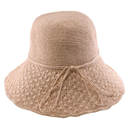 Women's Foldable Sun Hat Summer Beach Vacation Hat Fashionable Elegant