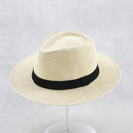 Classic Handmade Panama Hat Black Band Replica