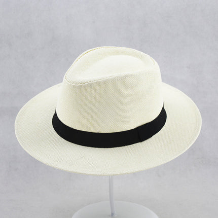 Classic Handmade Panama Hat Black Band