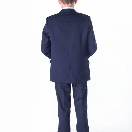 Boys 5 Piece Navy Suit for Wedding Prom Party Sweetearing