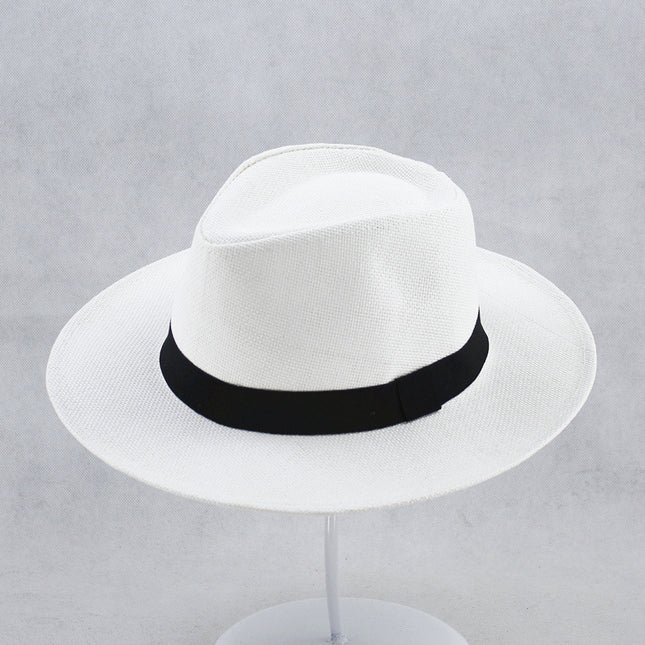 Classic Handmade Panama Hat Black Band Replica